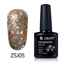 Гел Лак Диамантено Брокатен 10ml ZSJ05 - GC014 Elite99